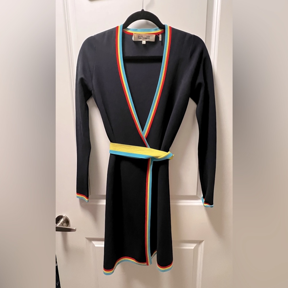 DVF Rainbow Wrap Dress